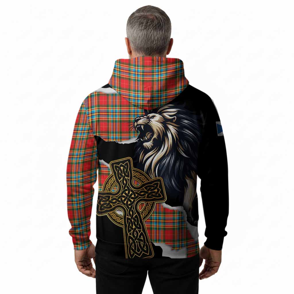 Chattan Tartan Scottish Hoodie Lion Celtic Heritage