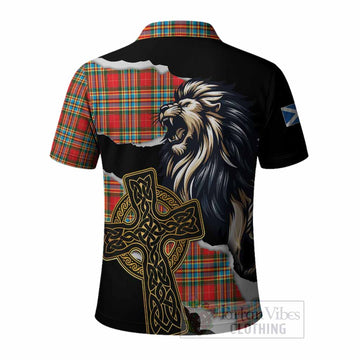 Chattan Tartan Scottish Polo Shirt Lion Celtic Heritage