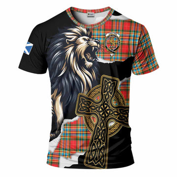 Chattan Tartan Scottish T-Shirt Lion Celtic Heritage