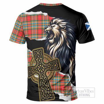 Chattan Tartan Scottish T-Shirt Lion Celtic Heritage