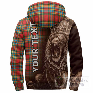 Chattan Tartan Sherpa Hoodie Roaring Lion Heritage