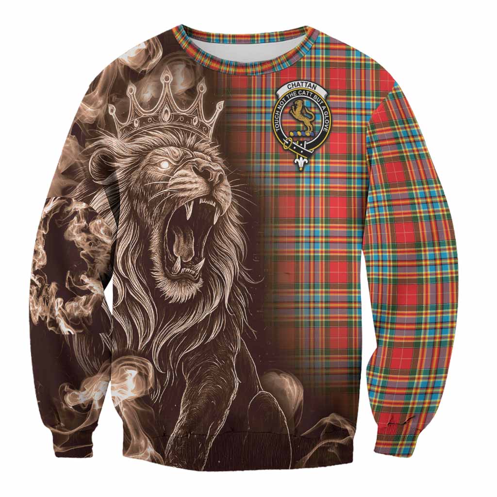 Chattan Tartan Sweatshirt Roaring Lion Heritage