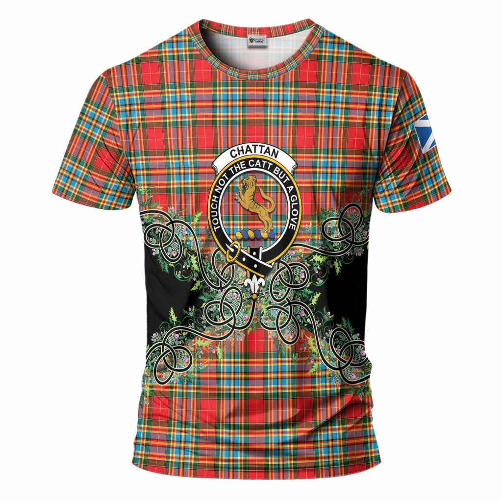 Chattan Tartan T-Shirt Thistle Scottish Spirit