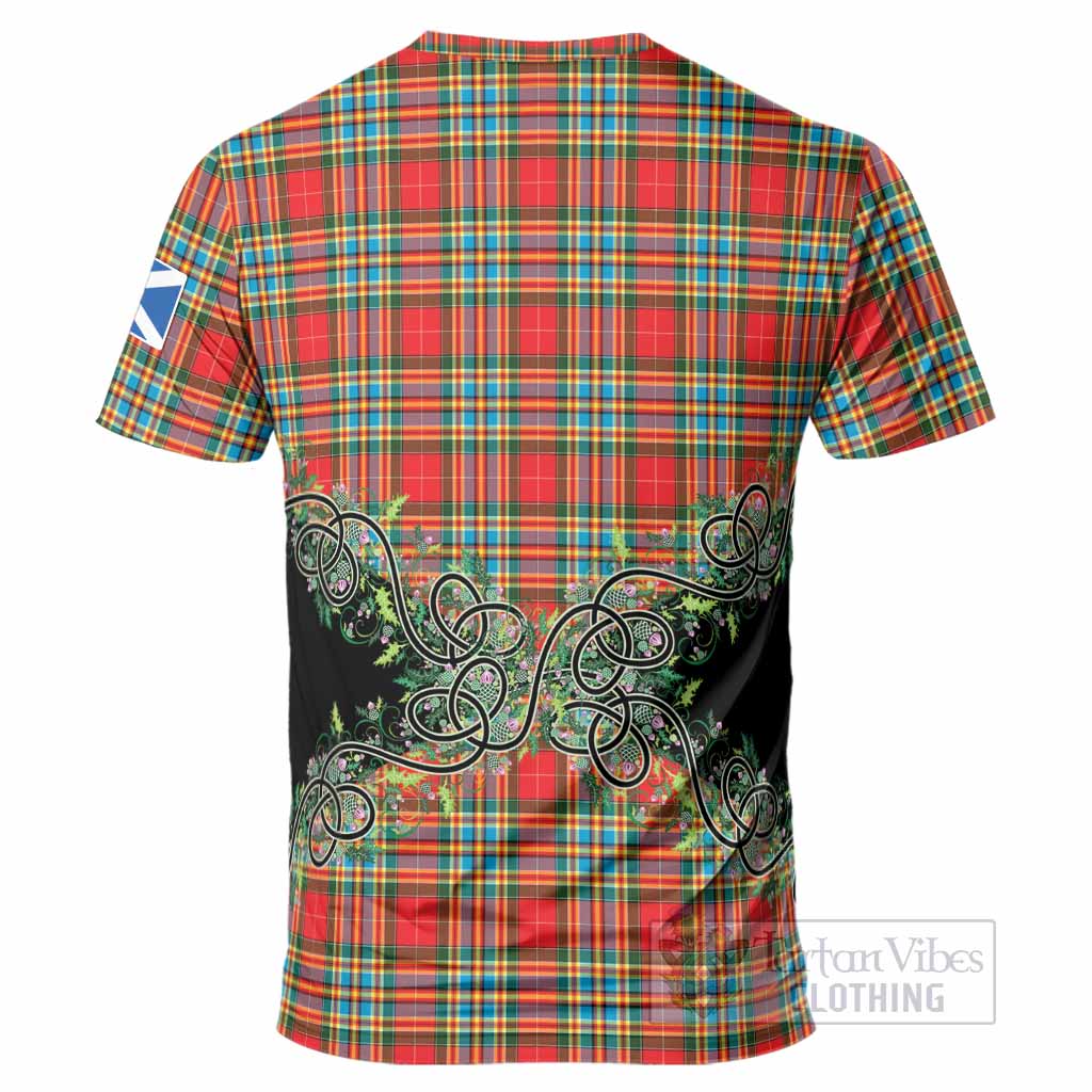 Chattan Tartan T-Shirt Thistle Scottish Spirit