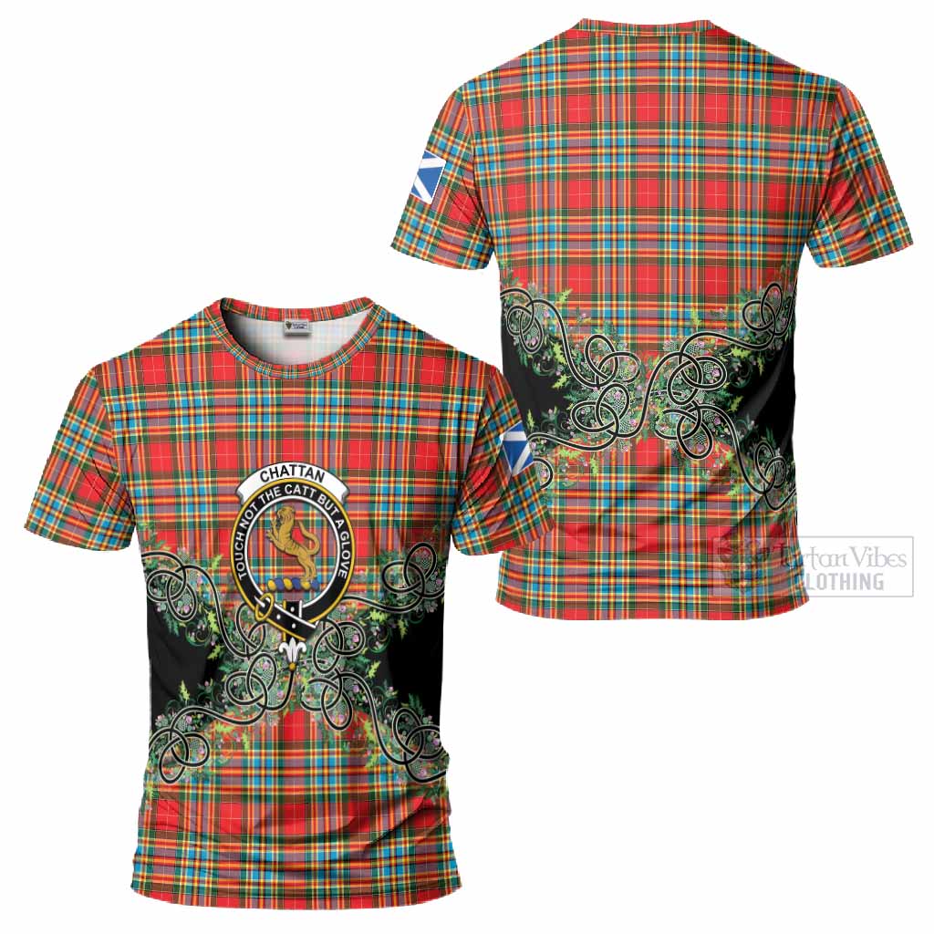 Chattan Tartan T-Shirt Thistle Scottish Spirit