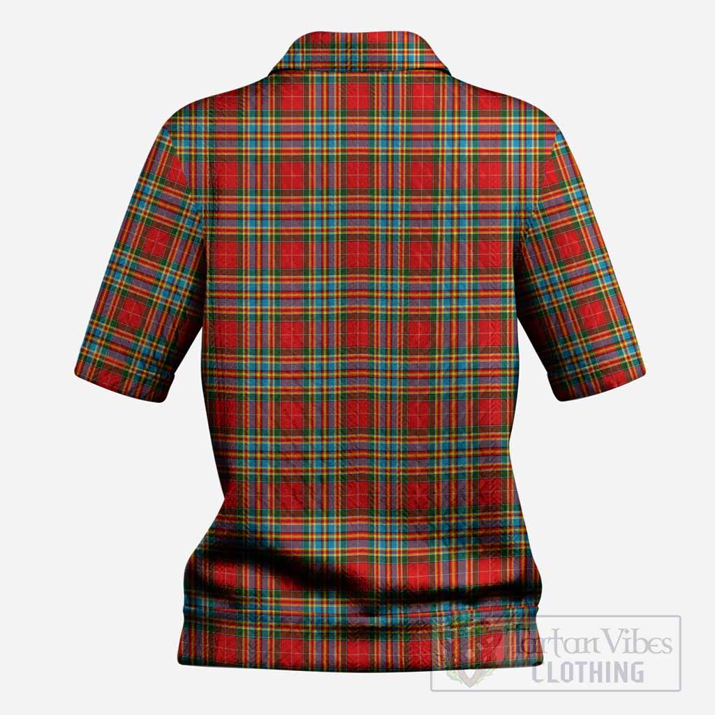Chattan Tartan Women’s Polo Sweater Top