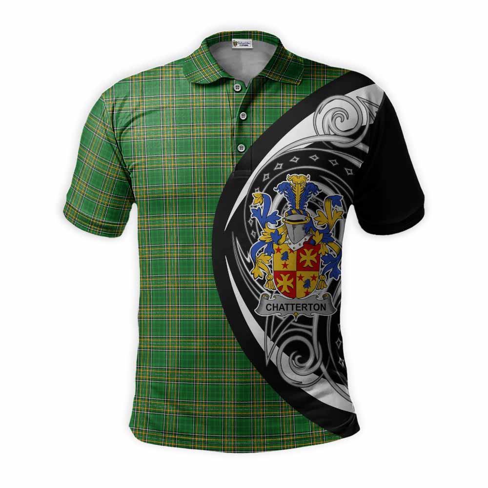 Tartan Vibes Clothing Chatterton Irish Clan Polo Shirt Celtic Circle Style