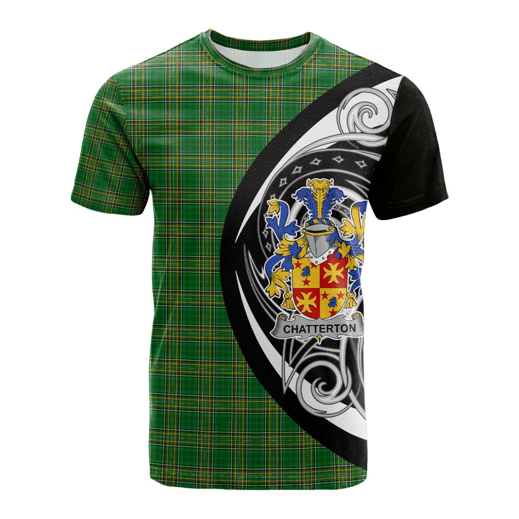 Tartan Vibes Clothing Chatterton Irish Clan Cotton T-shirt Celtic Circle Style