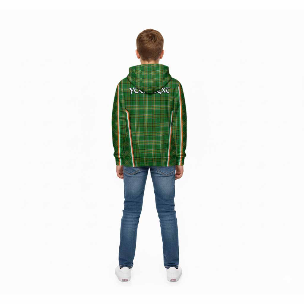 Chatterton Irish Clan Coat of Arm Tartan Kid Hoodie Flag Style