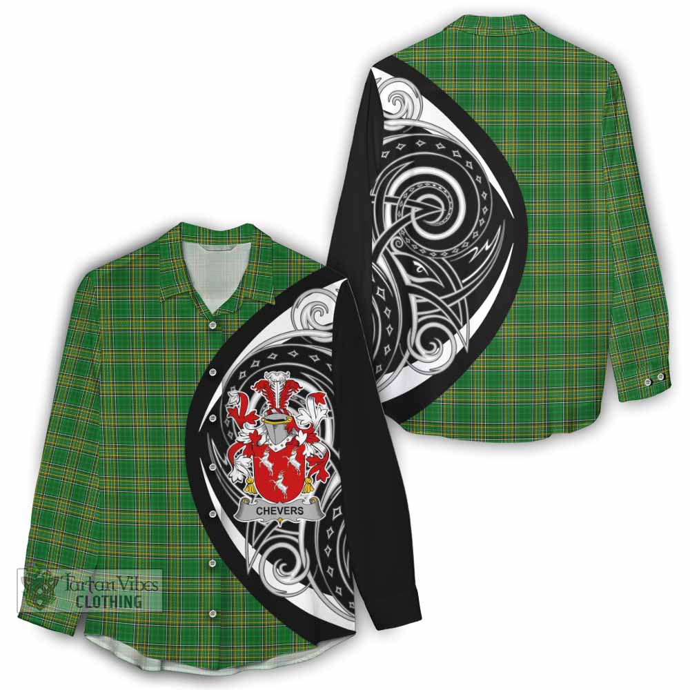 Chevers Irish Clan Women's Casual Shirt Celtic Circle Style - Tartan Vibes Clothing
