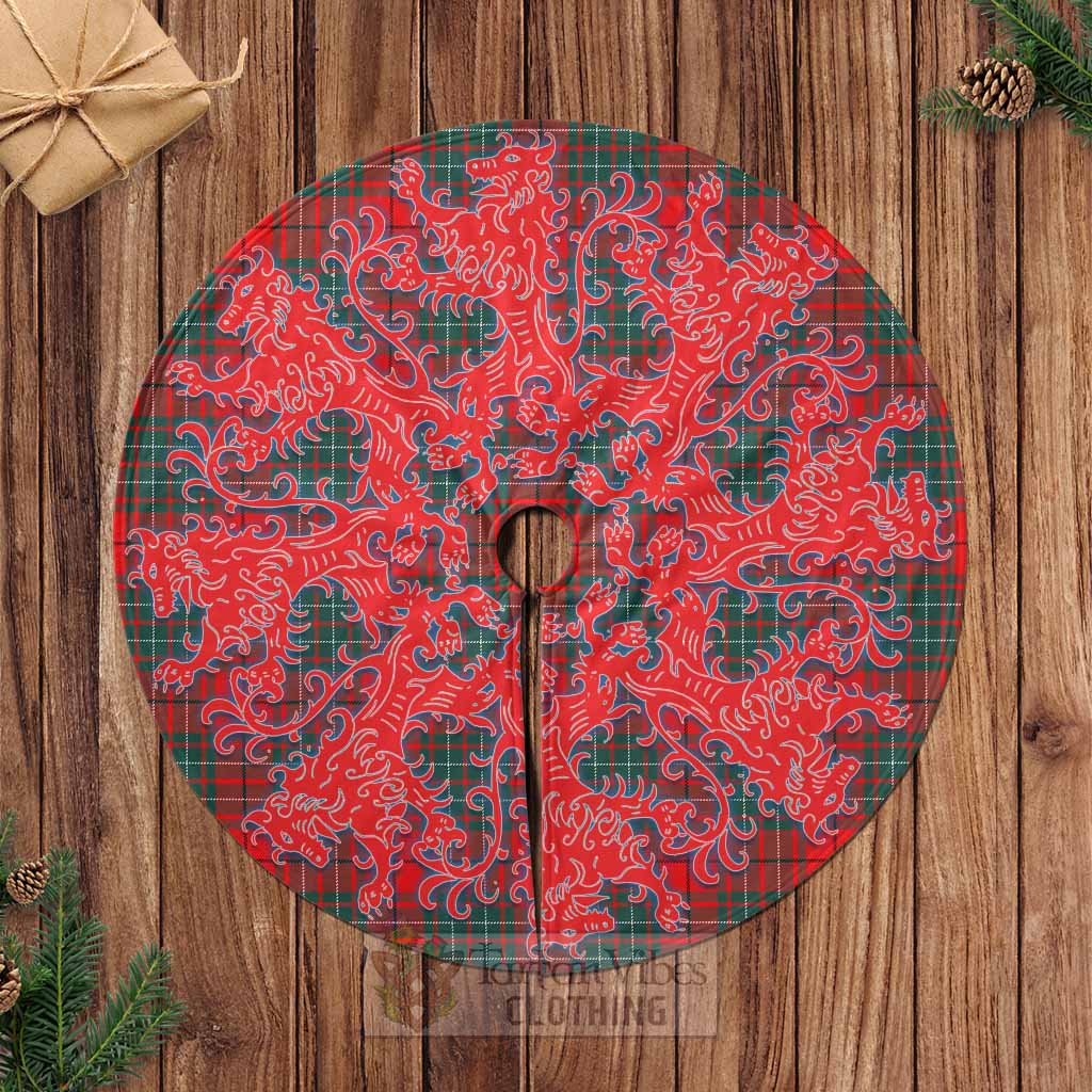 Cheyne Tartan Christmas Tree Skirt Lion Rampant Style Casual Tree Skirts - Tartan Vibes Clothing