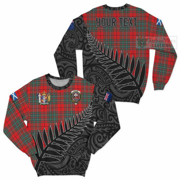 Cheyne Crest Tartan Sweatshirt with New Zealand Silver Fern Half Style Unisex - Tartan Vibes Clothing