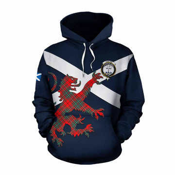 Cheyne Tartan Lion Rampant Cotton Hoodie Proudly Display Your Heritage with Alba Gu Brath and Clan Name Pullover Hoodie XS - Tartan Vibes Clothing