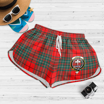 cheyne-tartan-womens-shorts-with-family-crest