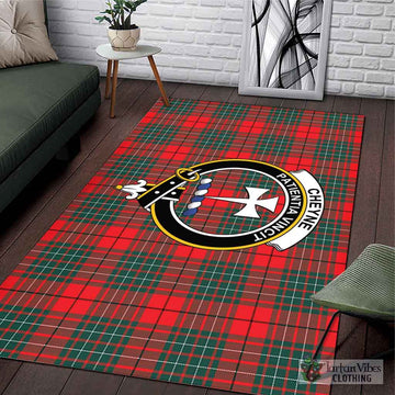 Cheyne Tartan Area Rug with Family Crest L 59*86 inch (150x220 cm) - Tartan Vibes Clothing