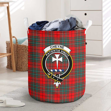 Cheyne Tartan Laundry Basket with Family Crest One Size - Tartan Vibes Clothing