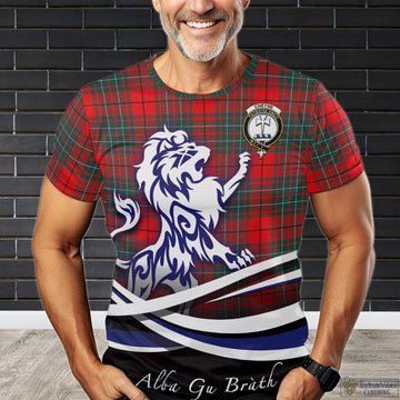 Cheyne Tartan T-Shirt with Alba Gu Brath Regal Lion Emblem Kid's Shirt - Tartan Vibes Clothing