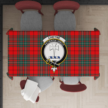Cheyne Tartan Tablecloth with Family Crest XL 57.1"x70.9"(145x180cm) - Tartan Vibes Clothing