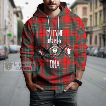 Cheyne Tartan Hoodie with Family Crest DNA In Me Style Pullover Hoodie - Tartan Vibes Clothing