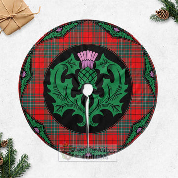 Cheyne Tartan Christmas Tree Skirt Scottish Thistle Style Casual Tree Skirts - Tartan Vibes Clothing