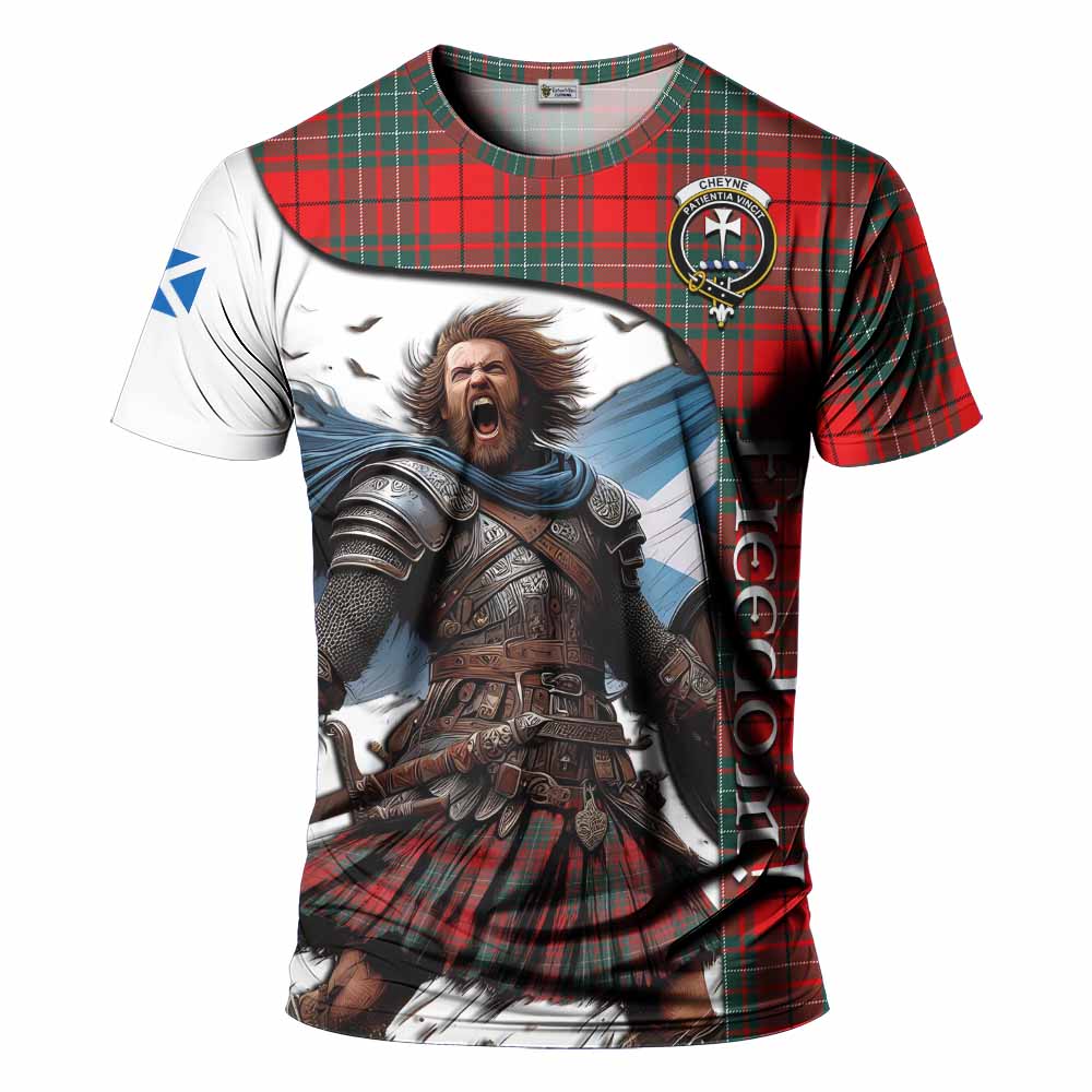 Cheyne Crest Tartan T-Shirt Inspired by the Freedom of Scottish Warrior Kid's Shirt - Tartan Vibes Clothing