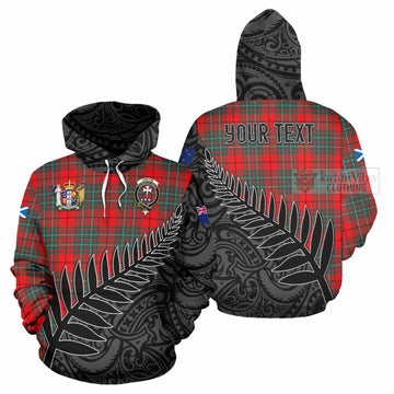Cheyne Crest Tartan Hoodie with New Zealand Silver Fern Half Style Zip Hoodie - Tartan Vibes Clothing
