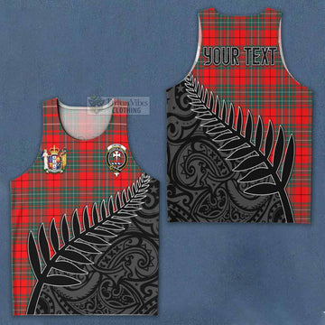 Cheyne Crest Tartan Men's Tank Top with New Zealand Silver Fern Half Style Men - Tartan Vibes Clothing