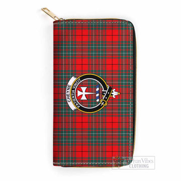 Tartan Vibes Clothing Cheyne Tartan Women's Leather Wallet with Family Crest