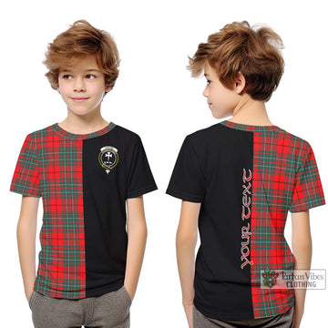 Cheyne Tartan Kid T-Shirt with Family Crest and Half Of Me Style Youth XL Size14 - Tartan Vibes Clothing