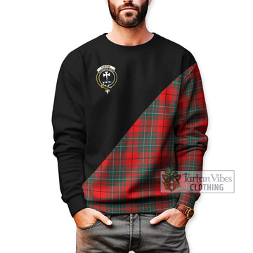 Cheyne Tartan Sweatshirt with Family Crest and Military Logo Style Unisex - Tartan Vibes Clothing