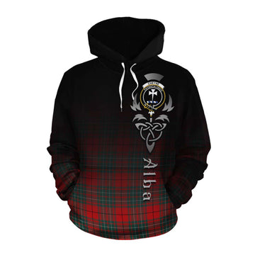 Tartan Vibes Clothing Cheyne Tartan Cotton Hoodie Featuring Alba Gu Brath Family Crest Celtic Inspired