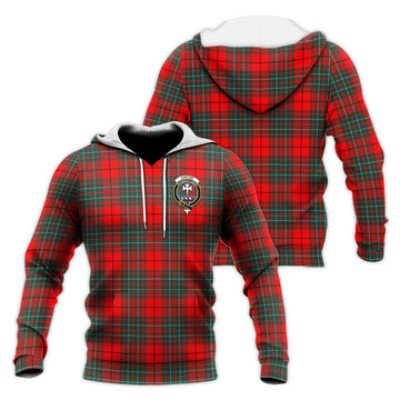 Cheyne Tartan Knitted Hoodie with Family Crest Unisex Knitted Pullover Hoodie - Tartan Vibes Clothing