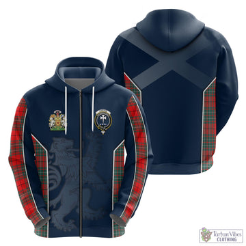 Cheyne Tartan Hoodie with Family Crest and Lion Rampant Vibes Sport Style