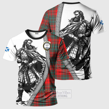 Cheyne Tartan Clan Crest T-Shirt with Highlander Warrior Celtic Style Kid's Shirt - Tartan Vibes Clothing