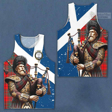 Cheyne Tartan Men's Tank Top with Family Crest Scottish Bagpiper Vibes Men - Tartan Vibes Clothing