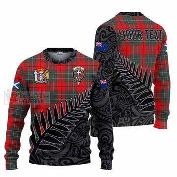 Cheyne Crest Tartan Knitted Sweater with New Zealand Silver Fern Half Style Unisex - Tartan Vibes Clothing