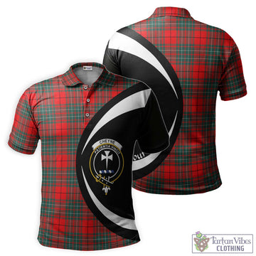 Cheyne Tartan Men's Polo Shirt with Family Crest Circle Style Kid - Tartan Vibes Clothing