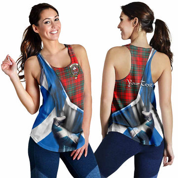 Cheyne Tartan Women's Racerback Tanks with Family Crest Scotland Patriotic Style 4XL - Tartan Vibes Clothing
