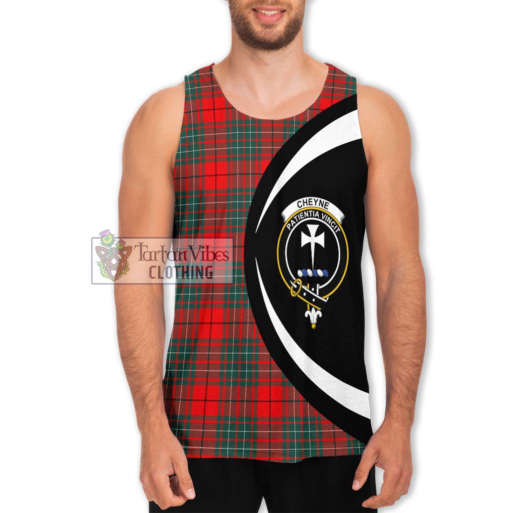 Cheyne Tartan Men's Tank Top with Family Crest Circle Style Men - Tartan Vibes Clothing