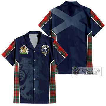 Cheyne Tartan Hawaiian Shirt with Family Crest and Lion Rampant Vibes Sport Style Kid - Tartan Vibes Clothing