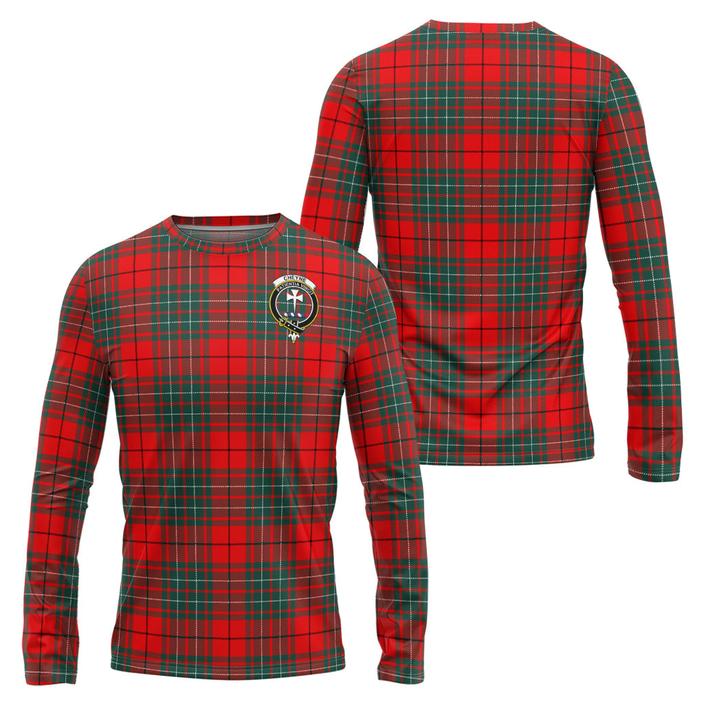 Cheyne Tartan Long Sleeve T-Shirt with Family Crest Unisex - Tartan Vibes Clothing