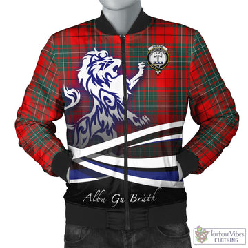 Cheyne Tartan Bomber Jacket with Alba Gu Brath Regal Lion Emblem Unisex - Tartan Vibes Clothing