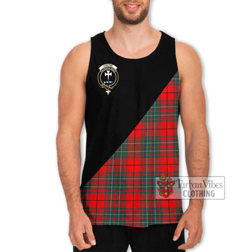 Cheyne Tartan Men's Tank Top with Family Crest and Military Logo Style Men - Tartan Vibes Clothing