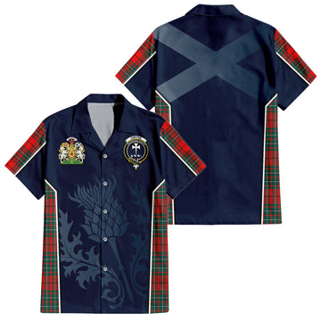 Cheyne Tartan Hawaiian Shirt with Family Crest and Scottish Thistle Vibes Sport Style Kid - Tartan Vibes Clothing