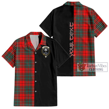 Cheyne Tartan Hawaiian Shirt with Family Crest and Half Of Me Style Kid - Tartan Vibes Clothing