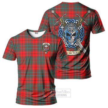 Cheyne Tartan T-Shirt with Family Crest Celtic Skull Style Kid's Shirt - Tartan Vibes Clothing