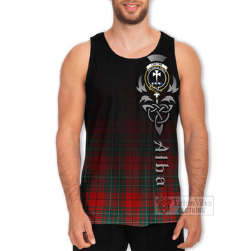 Cheyne Tartan Men's Tank Top Featuring Alba Gu Brath Family Crest Celtic Inspired Men - Tartan Vibes Clothing