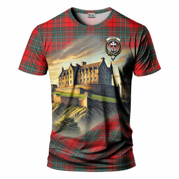 Cheyne Tartan Family Crest T-Shirt with Scottish Ancient Castle Style Kid's Shirt - Tartan Vibes Clothing
