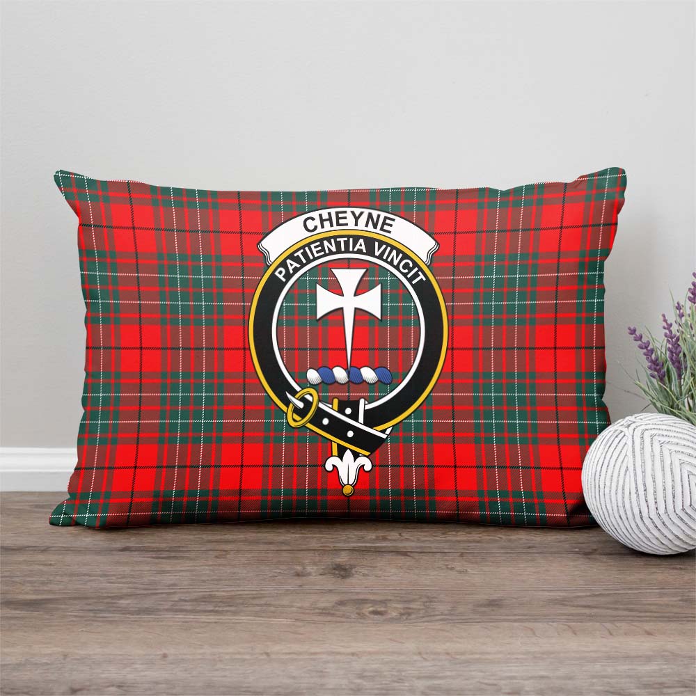 Cheyne Tartan Pillow Cover with Family Crest - Tartan Vibes Clothing