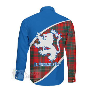Cheyne Family Crest Tartan Long Sleeve Button Shirt Celebrate Saint Andrew's Day in Style Men's Shirt - Tartan Vibes Clothing